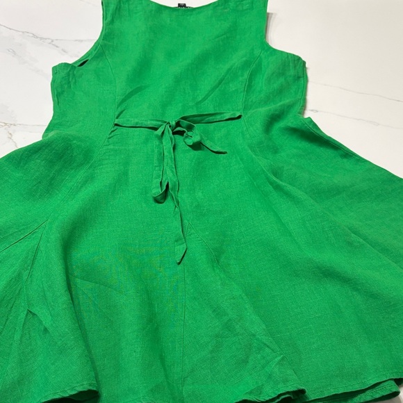 J. Crew Vibrant Green Button-Front Midi Dress - Picture 10 of 12
